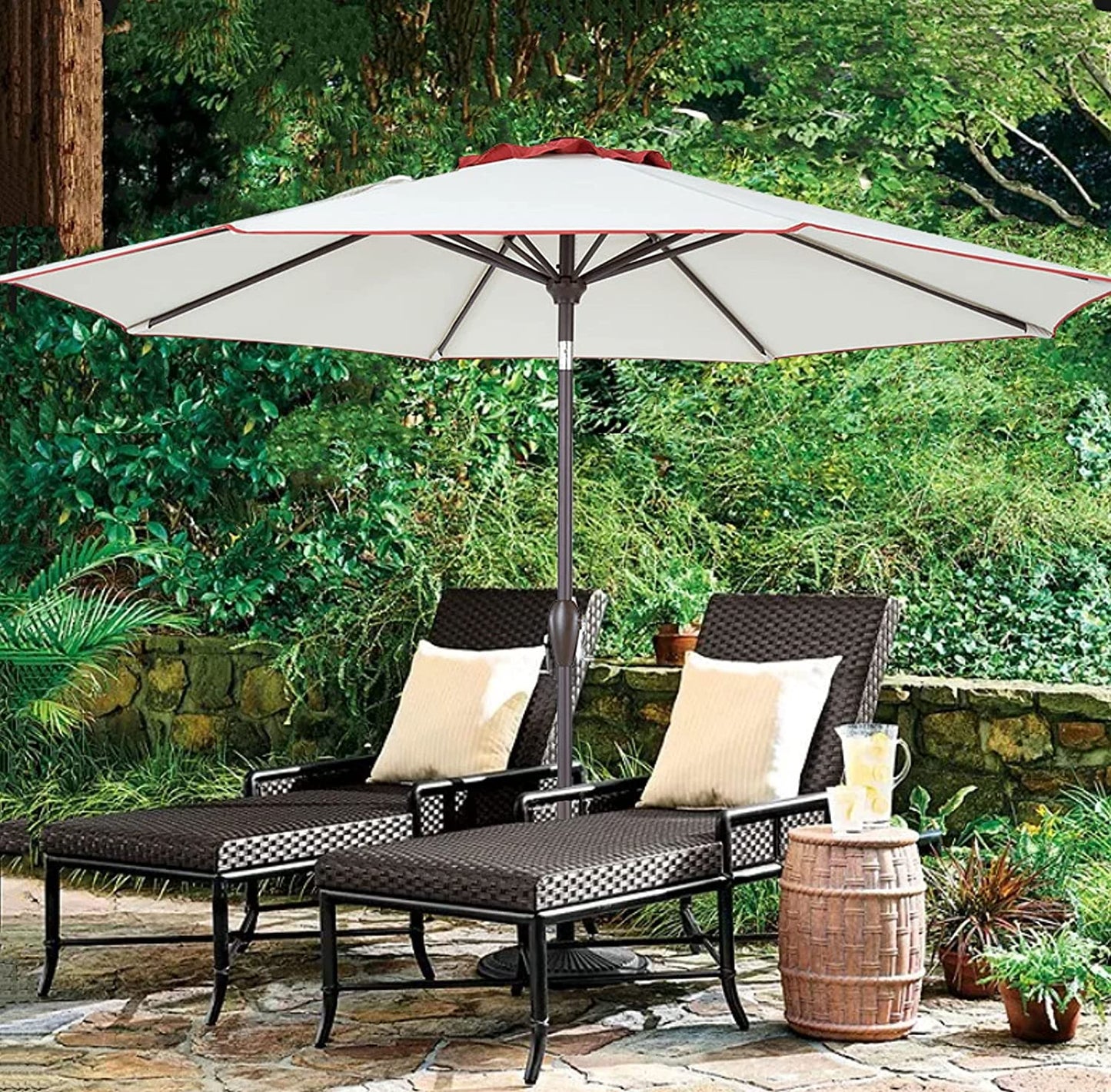 Outdoor/Patio Umbrella 9 ft - Brown Pole