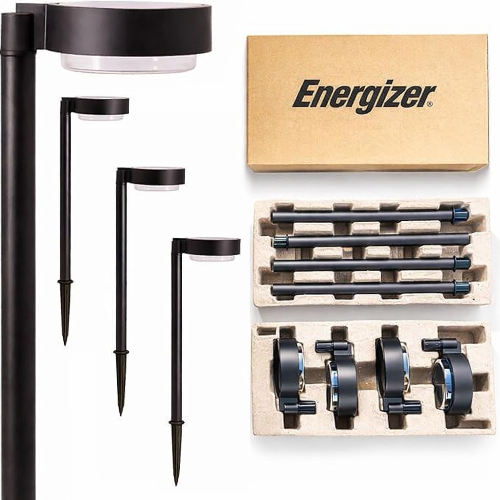 Energizer 20 Lumen Set of 4 Down light Solar Pathway Lights