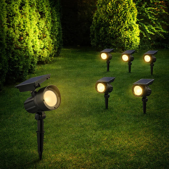 Energizer 50 Lumen Solar Outdoor Landscape Spot Light, Black (3-Pack)