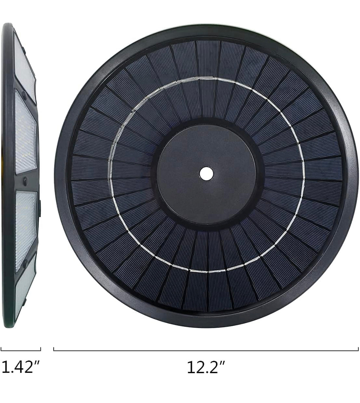 Commercial Solar Flag Pole Light Outdoor Dusk to Dawn, 266 led Light, 4200lm Super Bright