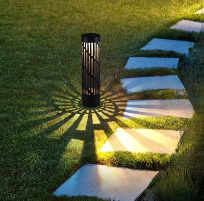 SmartYard 50 Lumen Rotating Solar Bollard Lights, 4-pack