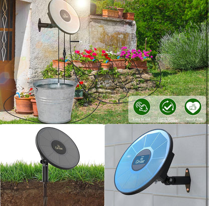 Solar Drip Irrigation System Kit, Automatic Watering System with 6 Timer Modes With 15 Heads