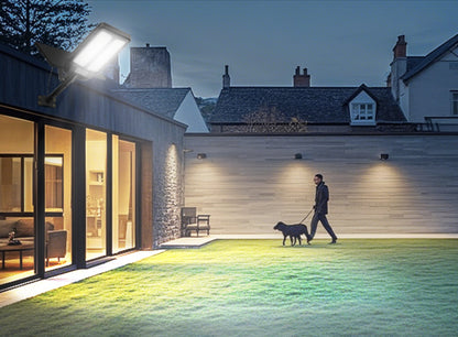 8500W Solar Street Lights Outdoor, 6500K Dusk to Dawn, LED Wide Angle Lamp with Motion Sensor and Remote Control