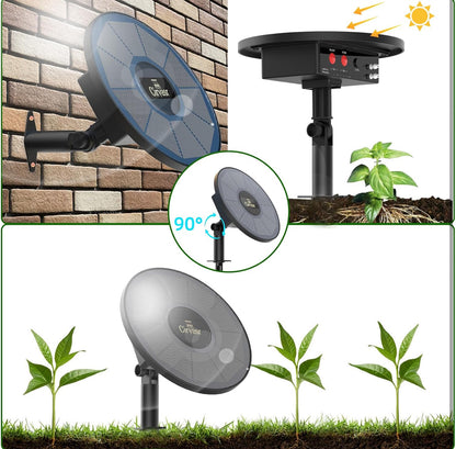 Solar Drip Irrigation System Kit, Automatic Watering System with 6 Timer Modes With 15 Heads