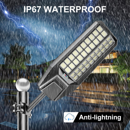 4000W Solar Street Light 7000K 800000LM Auto On/Off Dusk to Dawn IP67 Waterproof Motion Sensor