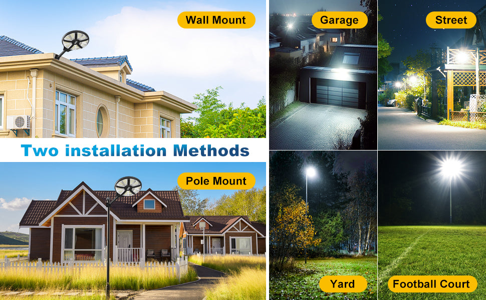 3000W Solar Street Light Outdoor Waterproof -Radar & Motion Sensing, Remote Control with 360° Wide Angle Lighting