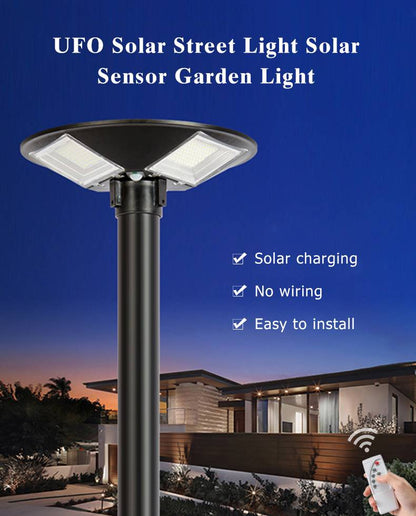 1500W Solar UFO Motion Sensor All in one Solar Garden Street Light With Remote Control