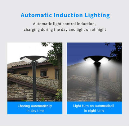 1500W Solar UFO Motion Sensor All in one Solar Garden Street Light With Remote Control