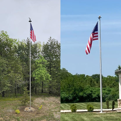 Commercial Solar Flag Pole Light Outdoor Dusk to Dawn, 266 led Light, 4200lm Super Bright