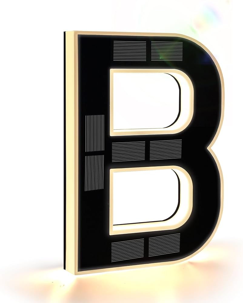 SmartYard 9 Inch Solar Lighted House Numbers for Outside, Light Up Waterproof LED Address Numbers Signs for Houses, Large Personalized Illuminated Exterior Modern House Numbers Light