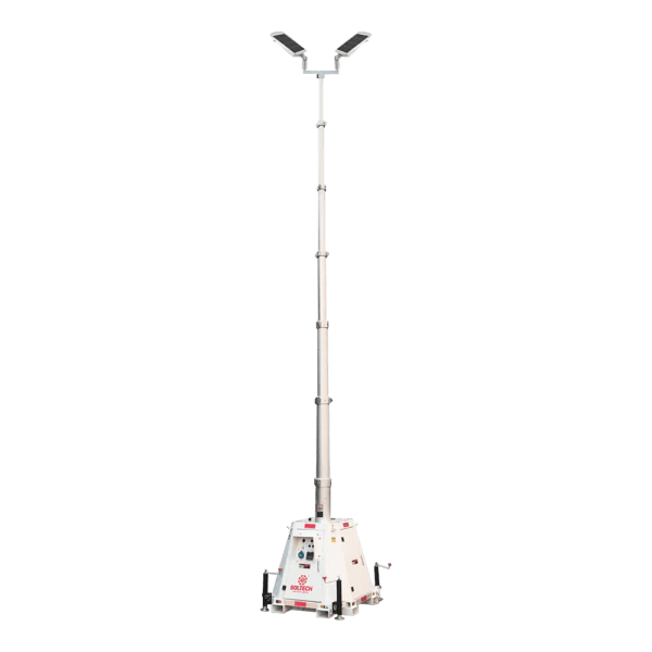 LumenX Twinko - Heavy Duty Mobile Solar Light Tower+2 11000W Fixture