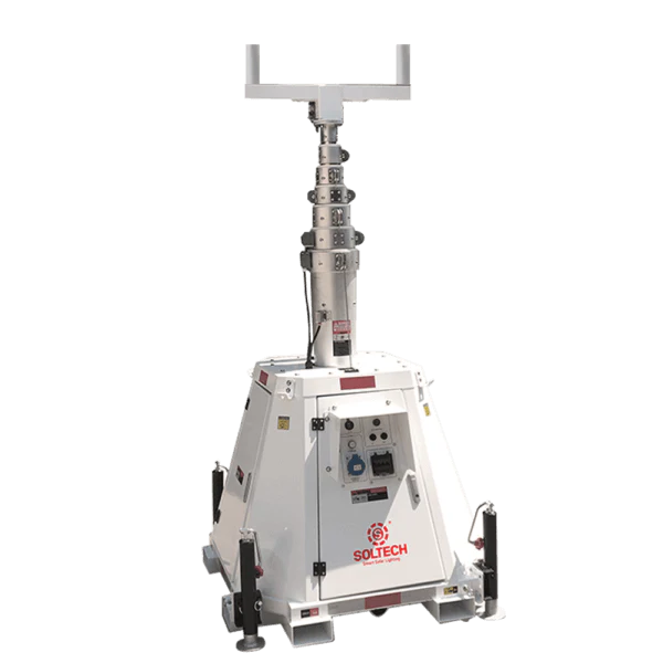 LumenX Twinko - Heavy Duty Mobile Solar Light Tower+2 11000W Fixture