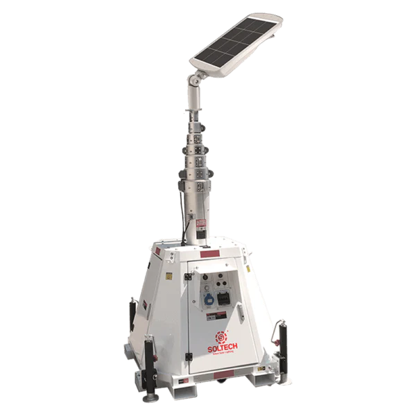 LumenX Twinko - Heavy Duty Mobile Solar Light Tower+2 11000W Fixture