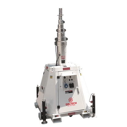 LumenX Twinko - Heavy Duty Mobile Solar Light Tower+2 11000W Fixture