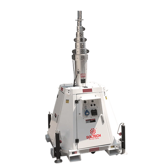 LumenX Twinko - Heavy Duty Mobile Solar Light Tower+2 11000W Fixture