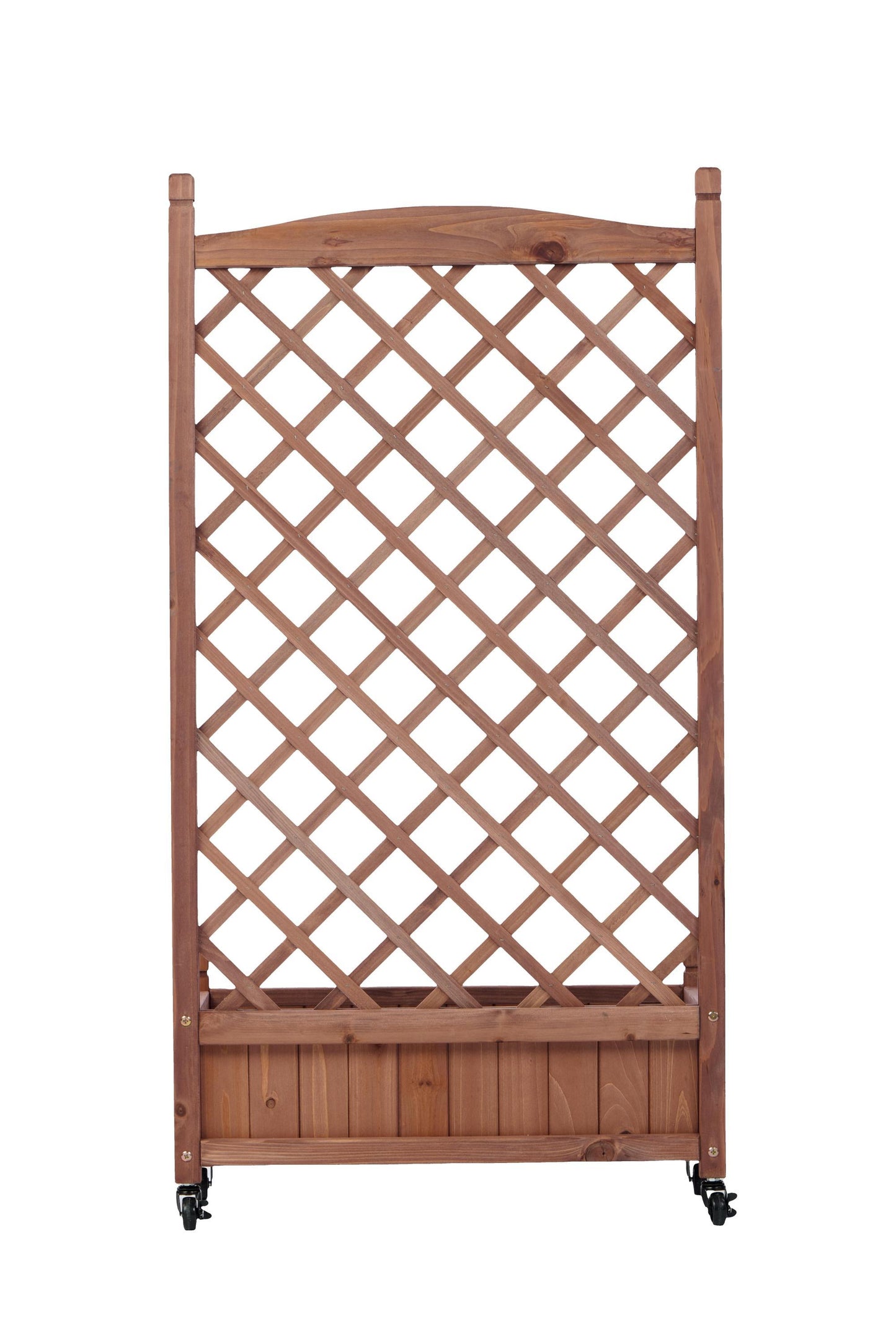 2-Pack Raised Garden Beds with Trellis, Outdoor Wooden Plant Box, and Plant Stand - Perfect for Vines and Flowers