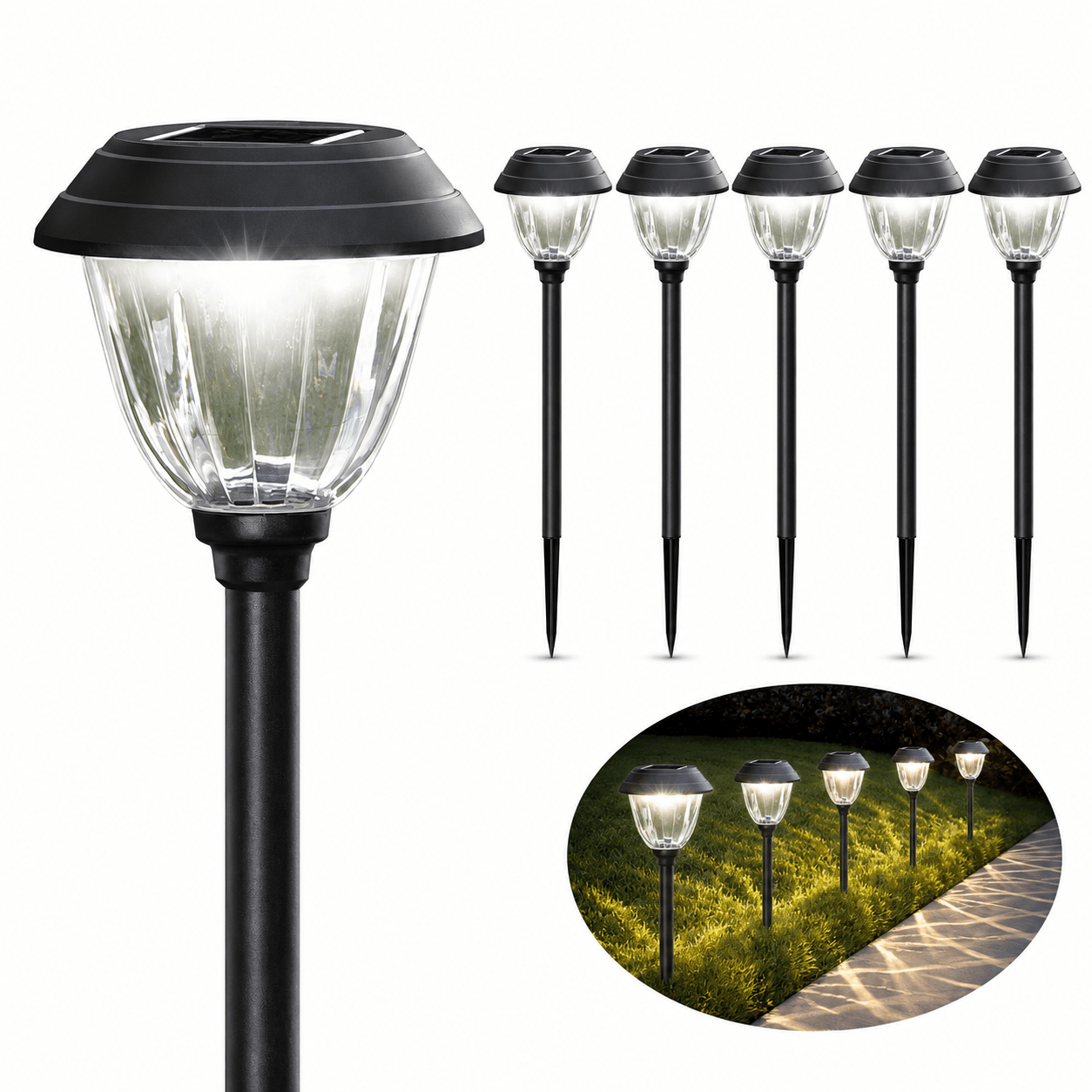 Alpan 10 Pack Solar Pathway LED Lights Outdoor-Stainless Steel 15 Lumen( Bronze ) - Outdoor Solar Outlet