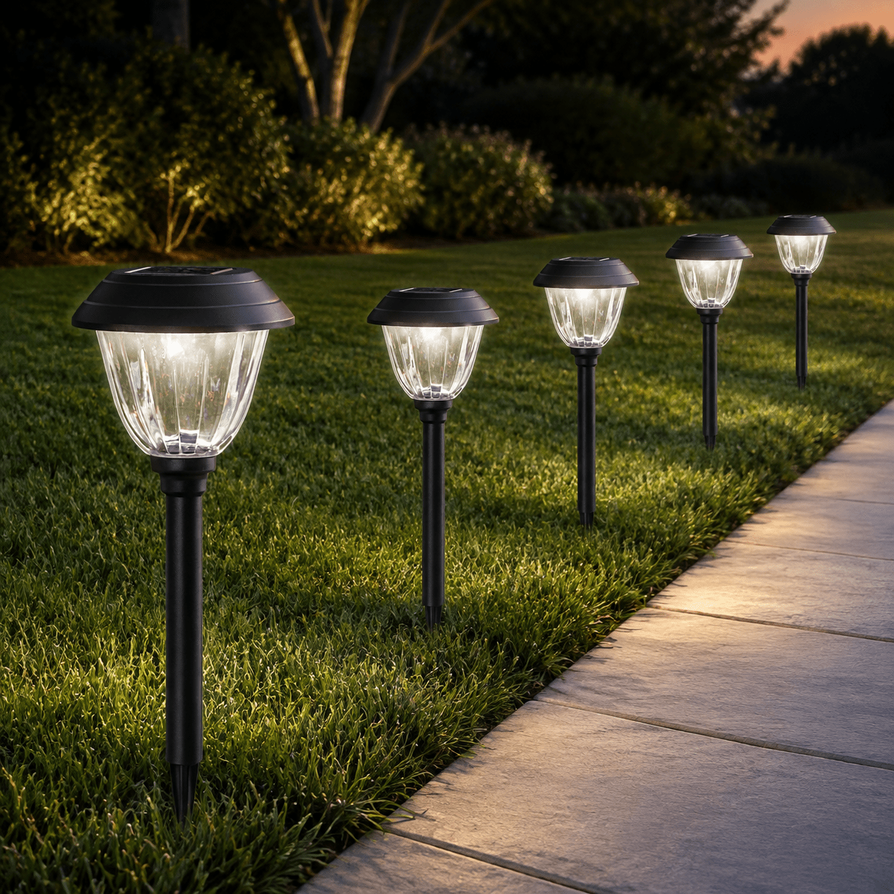 Alpan 10 Pack Solar Pathway LED Lights Outdoor-Stainless Steel 15 Lumen( Bronze ) - Outdoor Solar Outlet