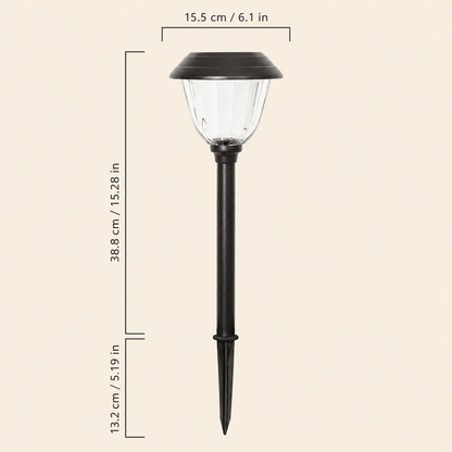 Alpan 10 Pack Solar Pathway LED Lights Outdoor-Stainless Steel 15 Lumen( Bronze ) - Outdoor Solar Outlet