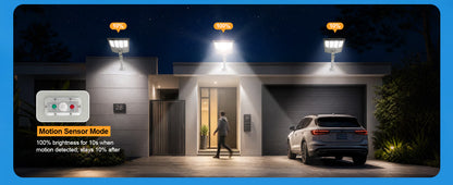 5500W Aluminum Frame Solar Street Light – 100,000LM, Motion Sensor, Dusk-to-Dawn, Remote Control, IP65