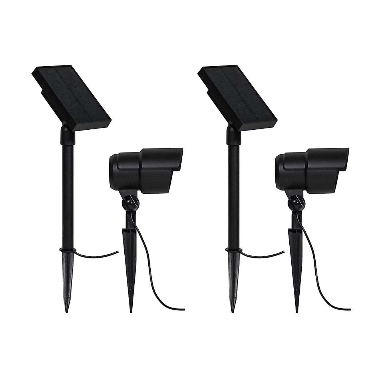Berkley Jensen 2 Pack Solar LED Spotlights 100 Lumen - Outdoor Solar Outlet