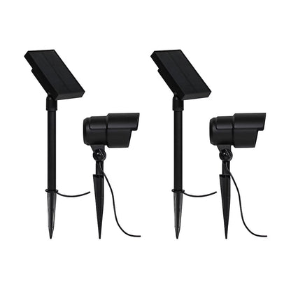 Berkley Jensen 2 Pack Solar LED Spotlights 100 Lumen - Outdoor Solar Outlet