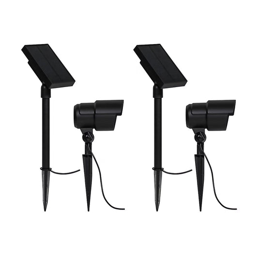 Berkley Jensen 2 Pack Solar LED Spotlights 100 Lumen - Outdoor Solar Outlet