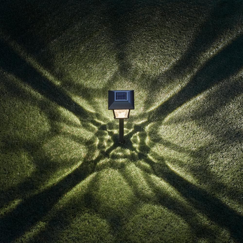 Berkley Jensen 5 Pack Solar LED Pathway Lights 15 Lumen- Graphite Black - Outdoor Solar Outlet