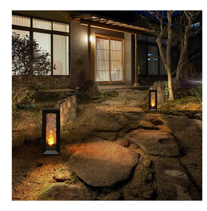 Berkley Jensen 50 Lumen Solar LED Lanterns,Warm White & Candle Flickering-2 Pack - Outdoor Solar Outlet