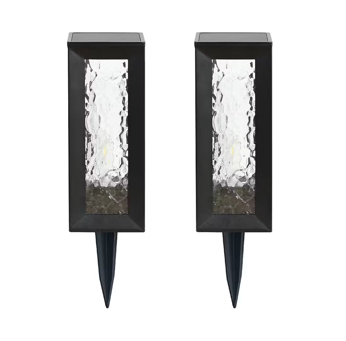 Berkley Jensen 50 Lumen Solar LED Lanterns,Warm White & Candle Flickering-2 Pack - Outdoor Solar Outlet