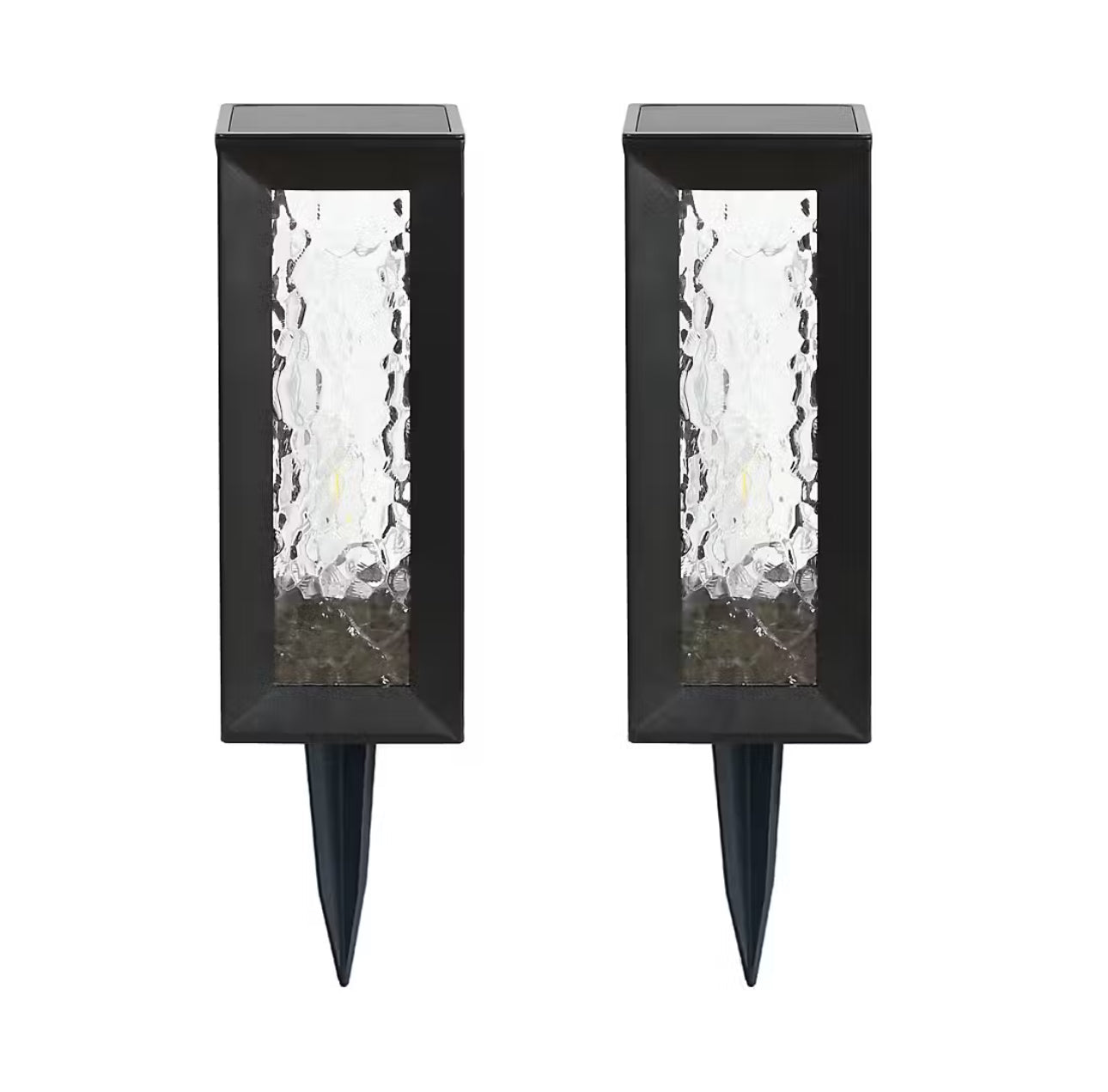 Berkley Jensen 50 Lumen Solar LED Lanterns,Warm White & Candle Flickering-2 Pack - Outdoor Solar Outlet