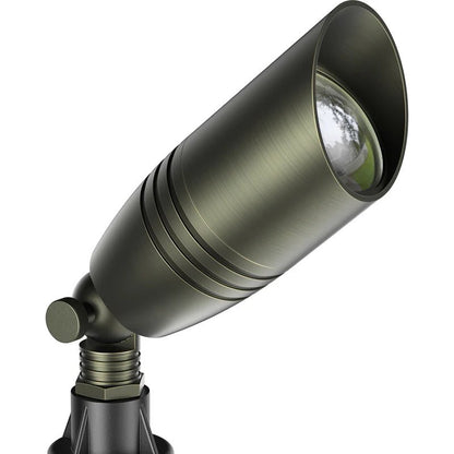 Brass Landscape Spotlights 1-Pack with MR16 Bulb(S02), 12V Low Voltage Landscape Lighting 2700K - Outdoor Solar Outlet