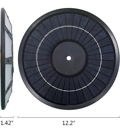 Commercial Solar Flag Pole Light Outdoor Dusk to Dawn, 266 led Light, 4200lm Super Bright - Outdoor Solar Outlet