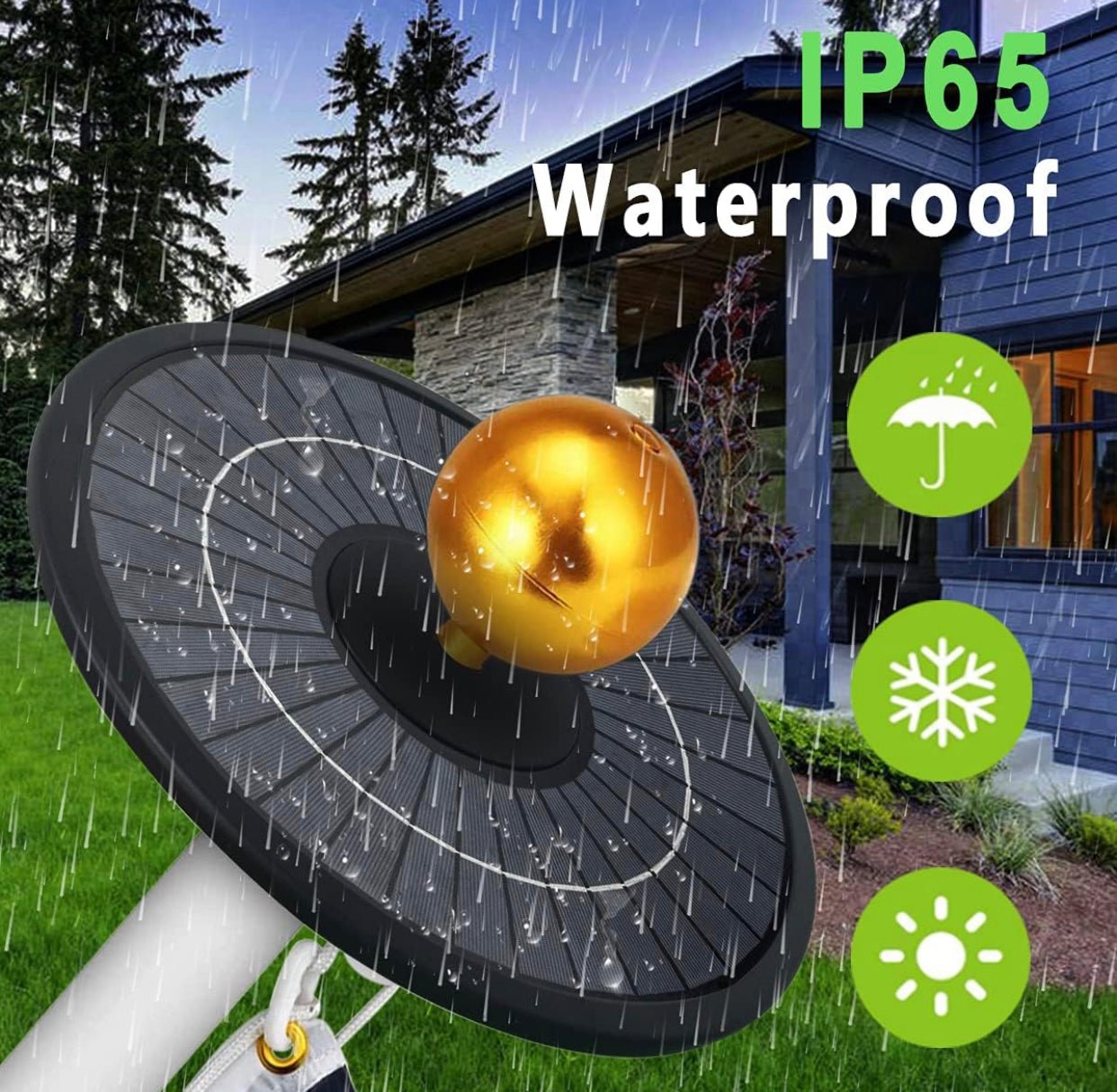 Commercial Solar Flag Pole Light Outdoor Dusk to Dawn, 266 led Light, 4200lm Super Bright - Outdoor Solar Outlet