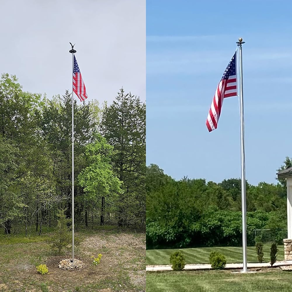 Commercial Solar Flag Pole Light Outdoor Dusk to Dawn, 266 led Light, 4200lm Super Bright - Outdoor Solar Outlet