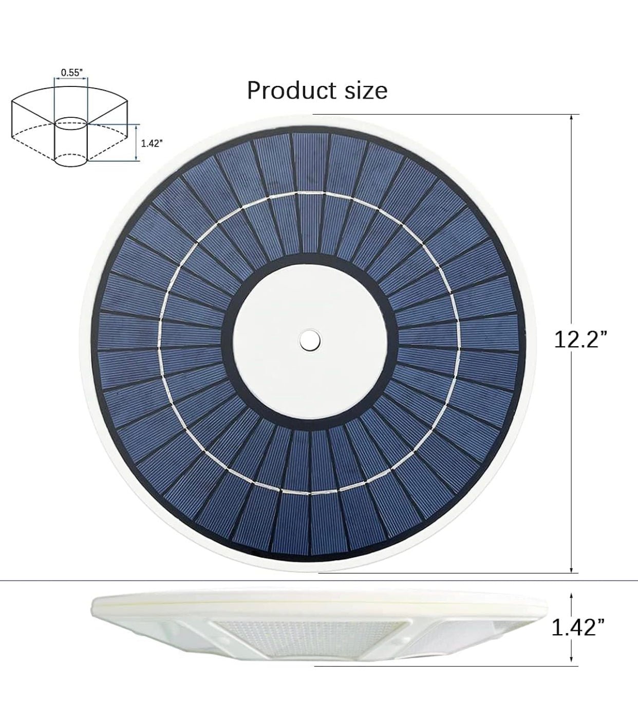 Commercial Solar Flag Pole Light Outdoor Dusk to Dawn, 266 led Light, 4200lm Super Bright - Outdoor Solar Outlet