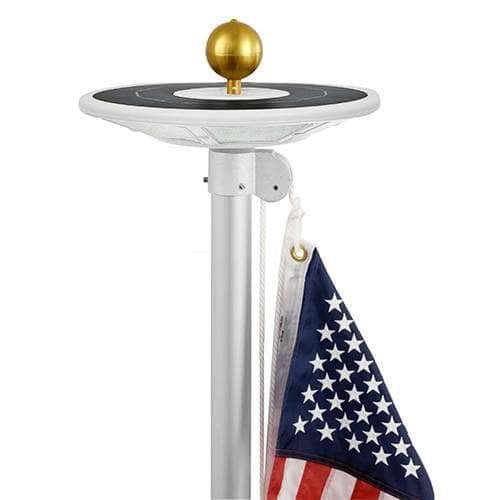 Commercial Solar Flag Pole Light Outdoor Dusk to Dawn, 266 led Light, 4200lm Super Bright - Outdoor Solar Outlet