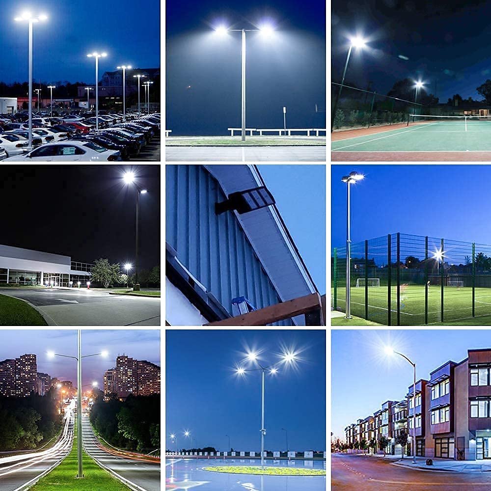 Double Bullhorn Bracket LED Parking Lot Light 180 Degree Aluminum Mounting Bracket Round Pole Double L Bracket Tenons - Outdoor Solar Outlet