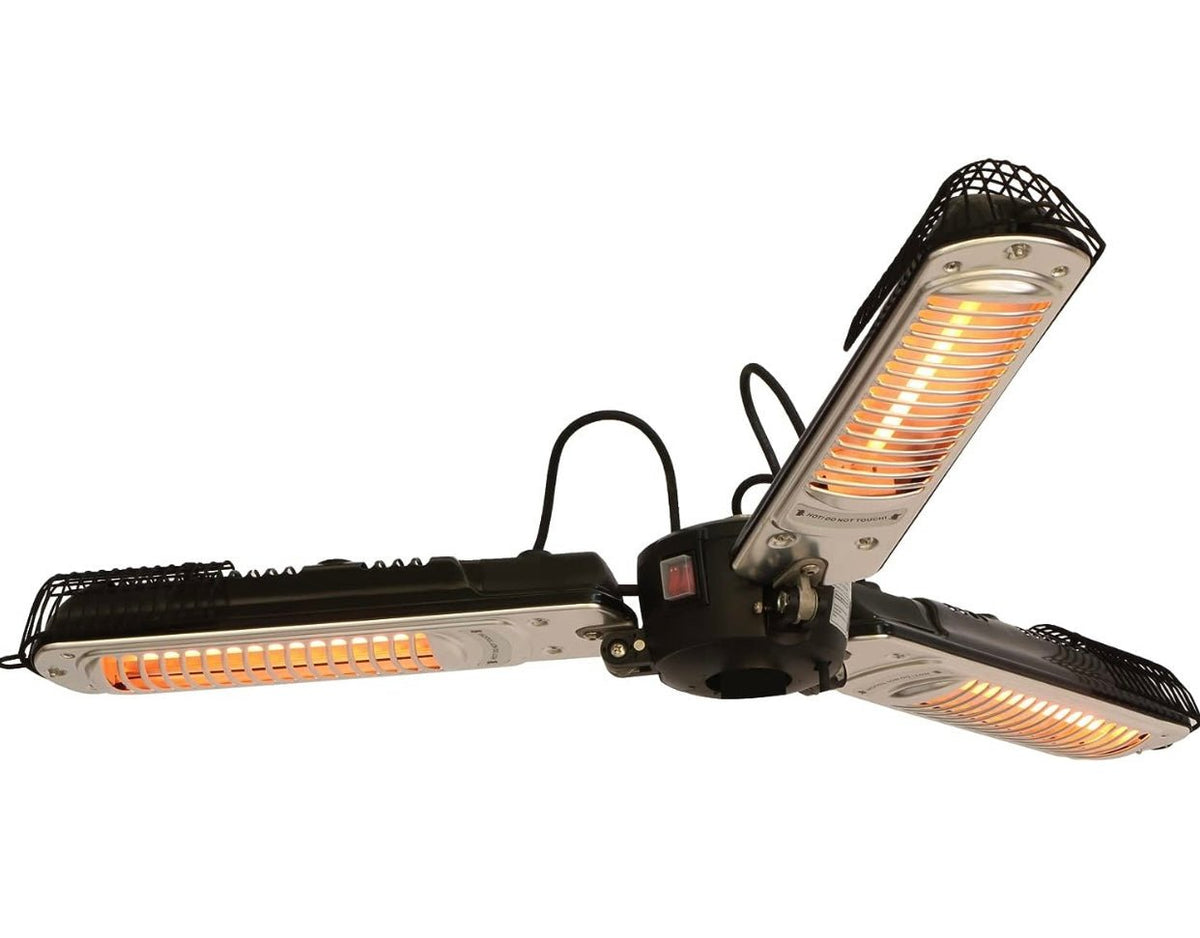 Electric Umbrella Heater Outdoor Heaters for Patio Electric Only Waterproof Infrared for Patio, Commercial and Residential - Outdoor Solar Outlet
