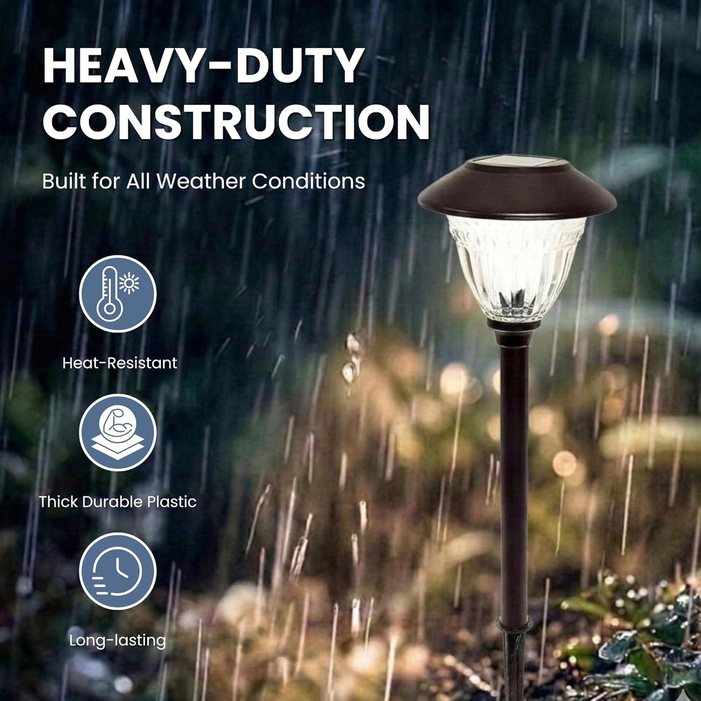Energizer 10 Pack Solar LED Pathway Lights Outdoor-Stainless Steel - Outdoor Solar Outlet