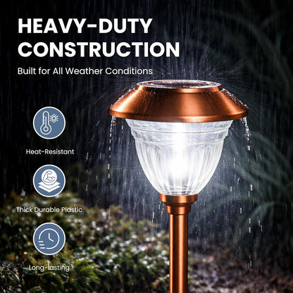 Energizer 10 Pack Solar Pathway LED Lights Outdoor ( Copper ) - Outdoor Solar Outlet