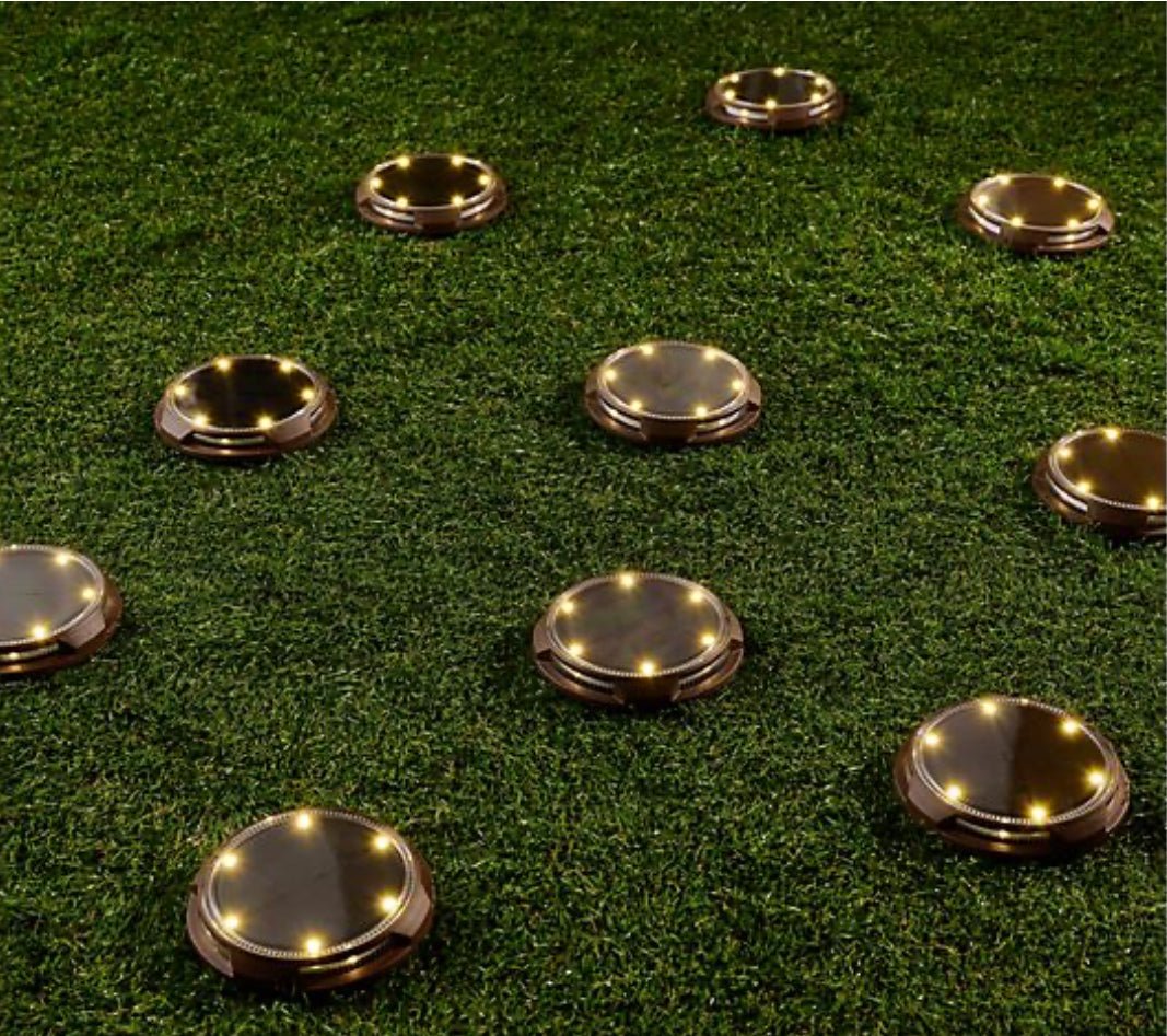 Energizer 10-pc Solar Disc Lights Multi-Direction 20 Lumen - Outdoor Solar Outlet