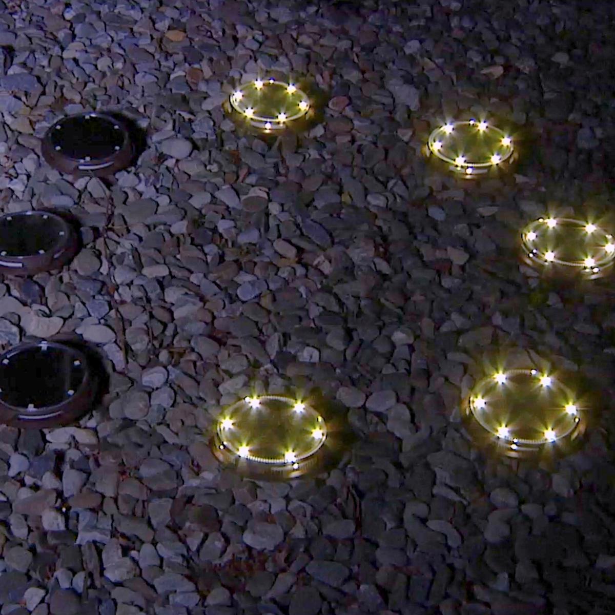 Energizer 10-pc Solar Disc Lights Multi-Direction 20 Lumen - Outdoor Solar Outlet