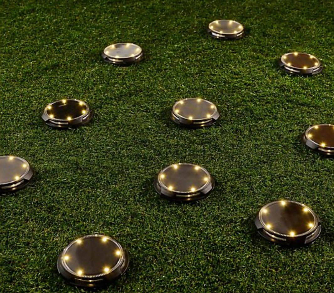 Energizer 10-pc Solar Disc Lights Multi-Direction 20 Lumen - Outdoor Solar Outlet