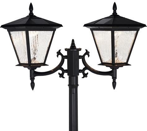 Energizer 2 Heads Solar Post Lamp With Planter - Outdoor Solar Outlet