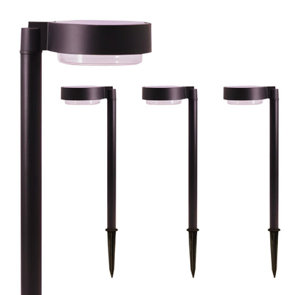 Energizer 20 Lumen Set of 4 Down light Aluminum Solar Pathway Lights - Outdoor Solar Outlet