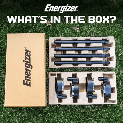 Energizer 20 Lumen Set of 4 Down light Aluminum Solar Pathway Lights - Outdoor Solar Outlet