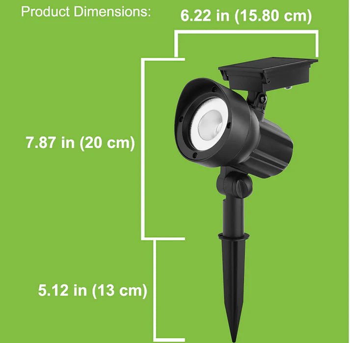 Energizer 50 Lumen Solar Outdoor Landscape Spot Light, Black (3-Pack) - Outdoor Solar Outlet