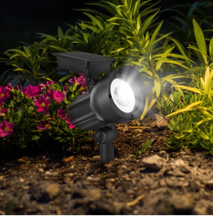 Energizer 50 Lumen Solar Outdoor Landscape Spot Light, Black (3-Pack) - Outdoor Solar Outlet