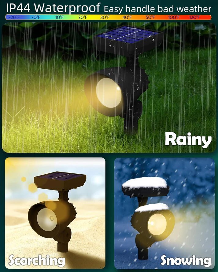 Energizer 50 Lumen Solar Outdoor Landscape Spot Light, Black (3-Pack) - Outdoor Solar Outlet